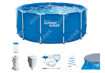 56714 Каркасный бассейн Bestway овальный 427х250х100 см