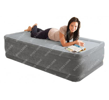 64412 Односпальная кровать с насосом Intex 99х191х46